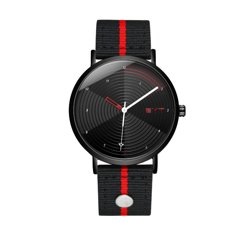 RELÓGIO MOD K8050 MOSTRADOR. PRETO, PULS. PRETA E VERMELHA