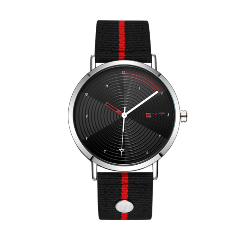 RELÓGIO MOD K8050 CX PRATA, MOSTR. PRETO, PULS. PRETA E VERM