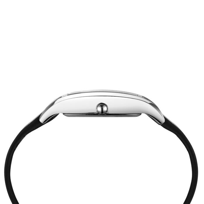 RELÓGIO MOD 3921L CAIXA PRATA, MOSTRADOR BRANCO, PULSEIRA PRETA - Image 2
