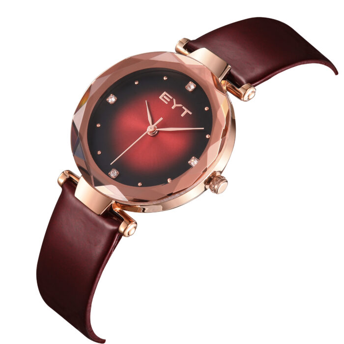 RELÓGIO MOD S8292L CAIXA ROSA, MOSTRADOR VERMELHO, PULSEIRA VERMELHA - Image 3