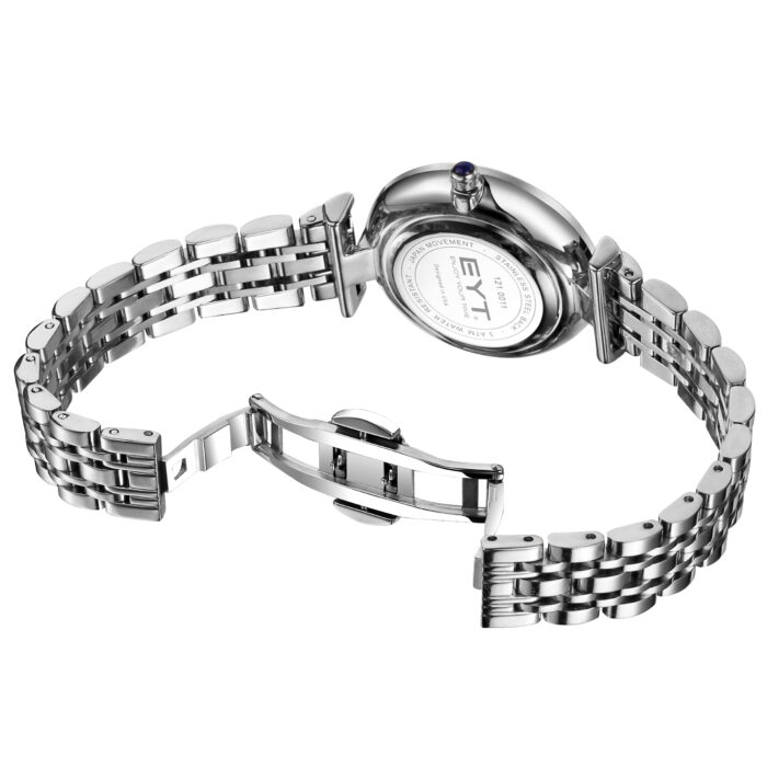 RELÓGIO MOD S8288L CAIXA PRATA, MOSTRADOR PRETO, PULSEIRA PRATA - Image 3