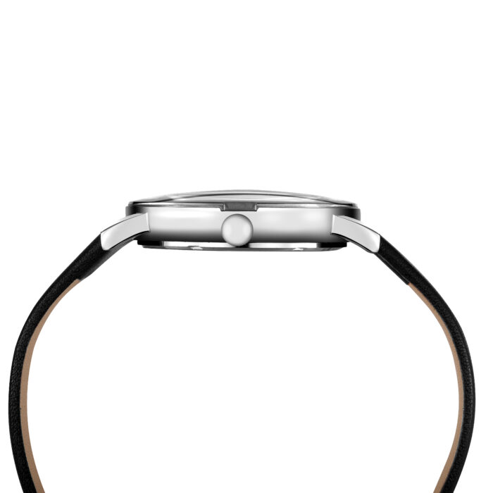 RELÓGIO MOD B2319G CAIXA PRATA BORDA PRATA, MOSTRADOR PRETO, PULSEIRA PRETA - Image 4