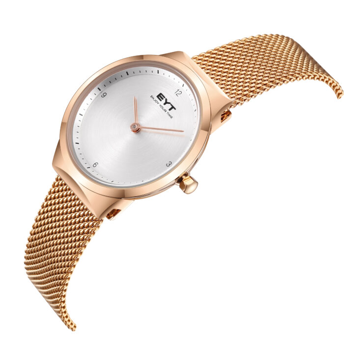 RELÓGIO MOD B2289L CAIXA OURO ROSA, MOSTRADOR BRANCO, PULSEIRA OURO ROSA - Image 2