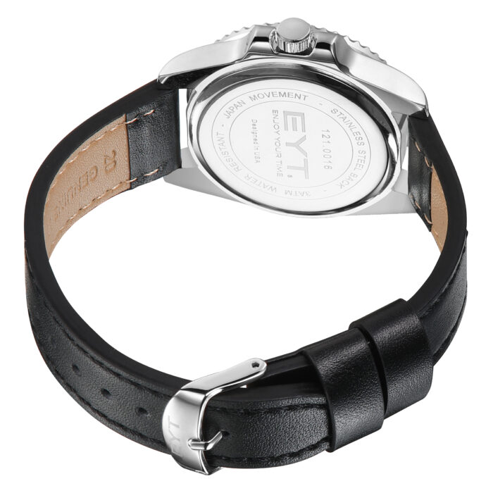 RELÓGIO MOD S3961G CAIXA PRATA, BEZEL PRETO, MOSTRADOR PRETO, PULSEIRA PRETA - Image 2