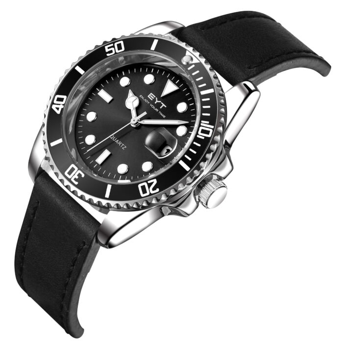 RELÓGIO MOD S3961G CAIXA PRATA, BEZEL PRETO, MOSTRADOR PRETO, PULSEIRA PRETA - Image 3