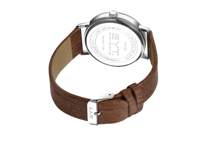 RELÓGIO MOD K0079L CAIXA PRATA, MOSTRADOR MARROM ESCURO E CLARO, PULSEIRA MARROM ESCURO - Image 4