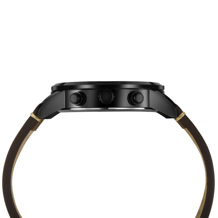 RELÓGIO MOD D6832G CAIXA PRETA, MOSTRADOR PRETO, PULSEIRA MARROM ESCURO - Image 4