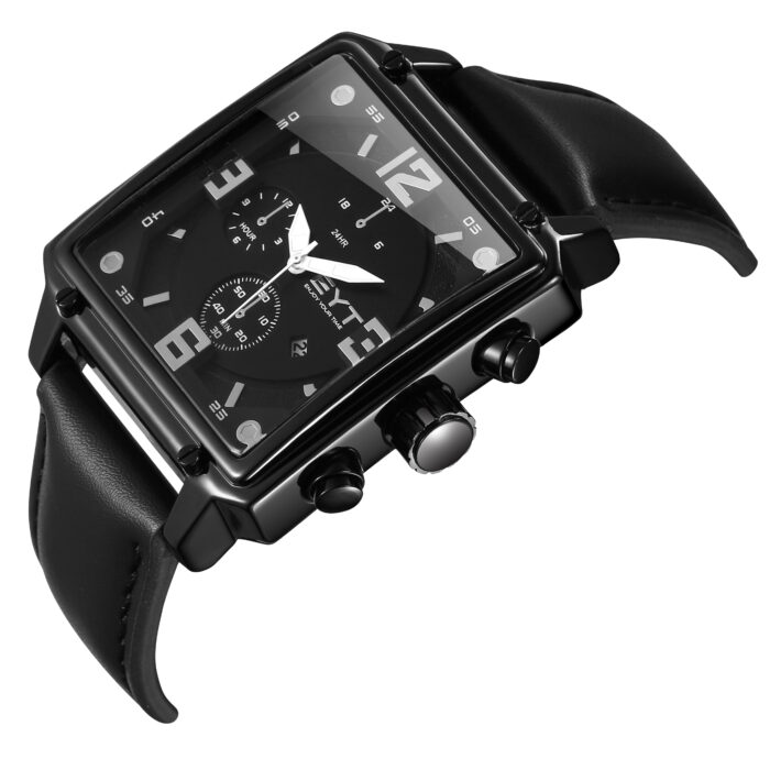 RELÓGIO MOD D6836G CAIXA PRETA, MOSTRADOR PRETO, PULSEIRA PRETA - Image 2