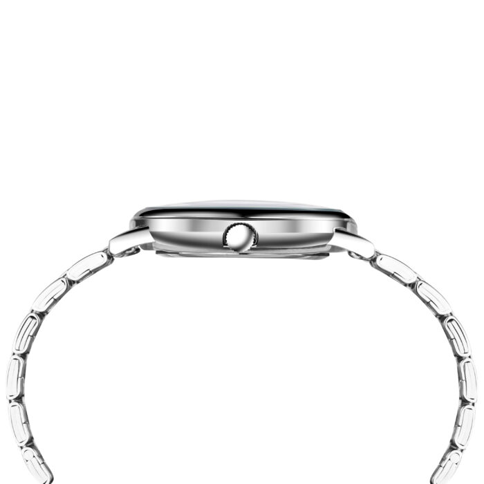 RELÓGIO MOD S6502G CAIXA PRATA, MOSTRADOR BRANCO, PULSEIRA PRATA - Image 3