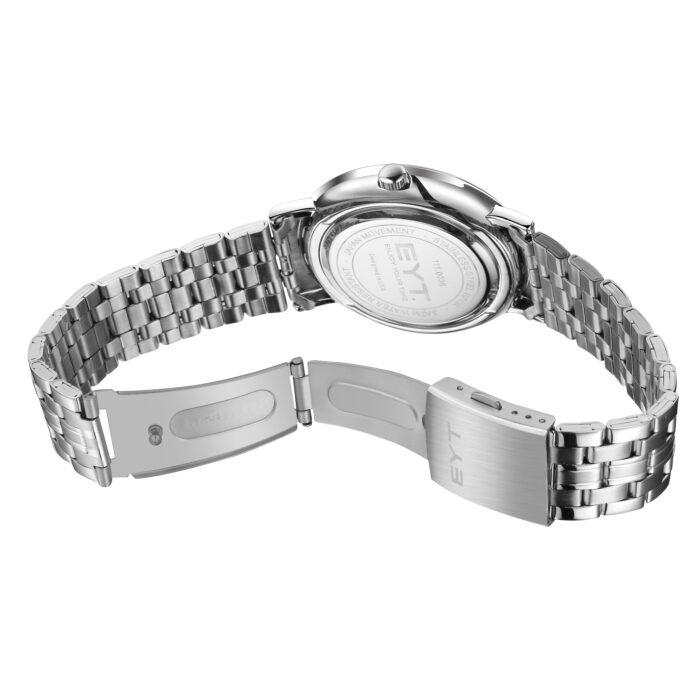 RELÓGIO MOD S6502G CAIXA PRATA, MOSTRADOR BRANCO, PULSEIRA PRATA - Image 4