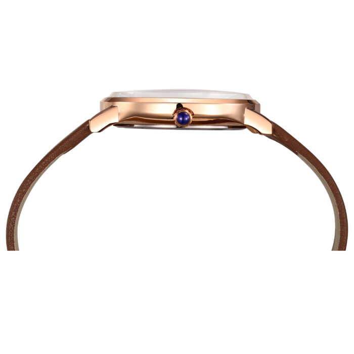 RELÓGIO MOD S3803G CAIXA OURO ROSA, MOSTRADOR BRANCO, PULSEIRA MARROM - Image 4