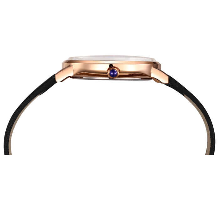RELÓGIO MOD S3803G CAIXA OURO ROSA, MOSTRADOR PRETO, PULSEIRA PRETA - Image 4