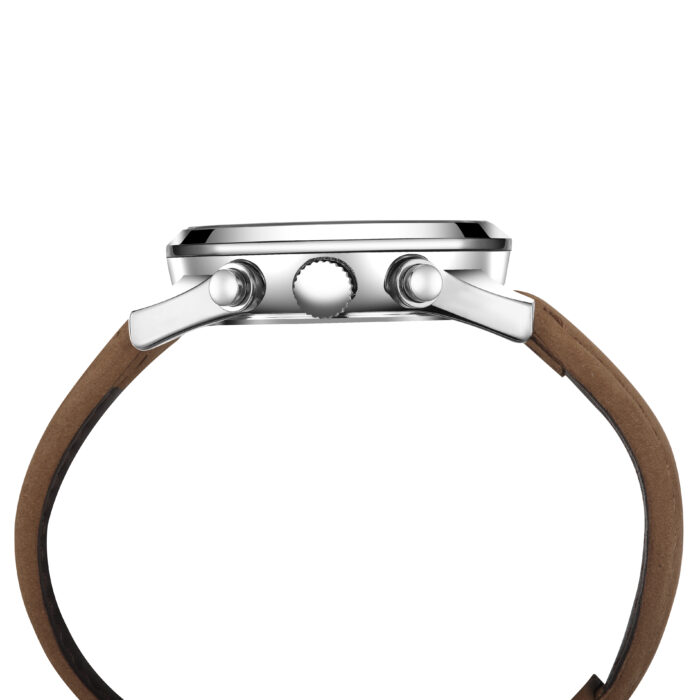 RELÓGIO MOD D6860G CAIXA PRATA, MOSTRADOR BRANCO, PULSEIRA MARROM - Image 4