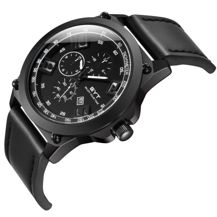 RELÓGIO MOD D6838G CAIXA PRETA, MOSTRADOR PRETO, PULSEIRA PRETA - Image 2
