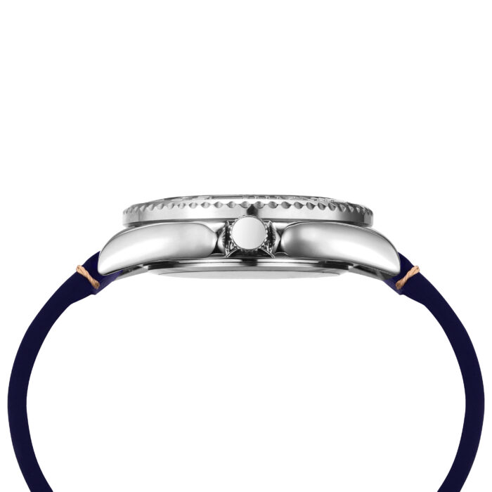 RELÓGIO MOD D6838G CAIXA PRATA, MOSTRADOR BRANCO, PULSEIRA AZUL ESCURO - Image 4
