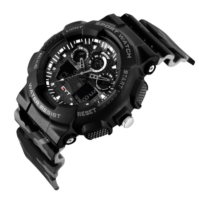 RELÓGIO MOD WAJ8003-6C CAMUFLAGEM CINZA - Image 2
