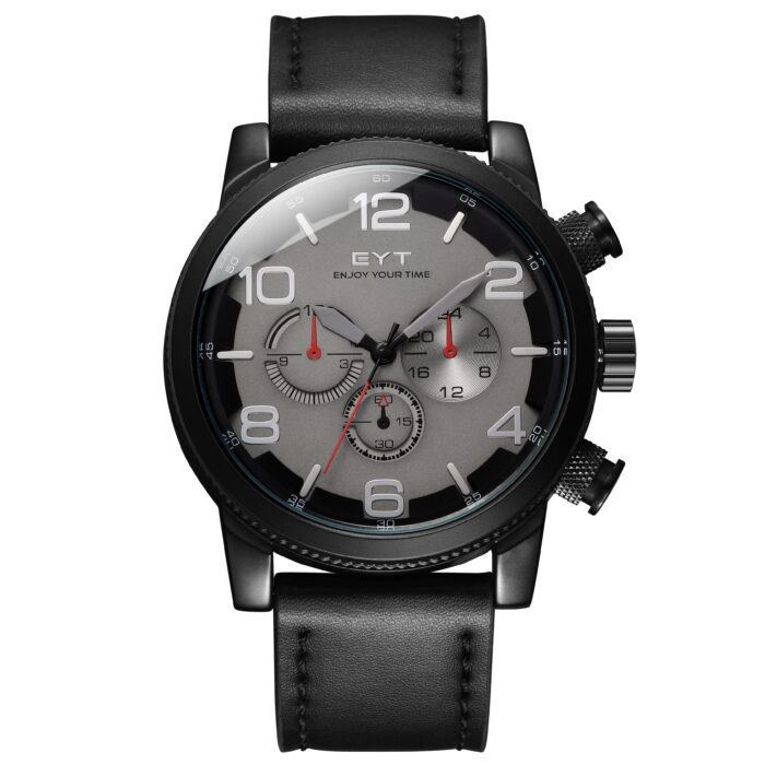 RELÓGIO MOD D6828G PULSEIRA E MOSTRADOR PRETOS CONFORME A IMAGEM