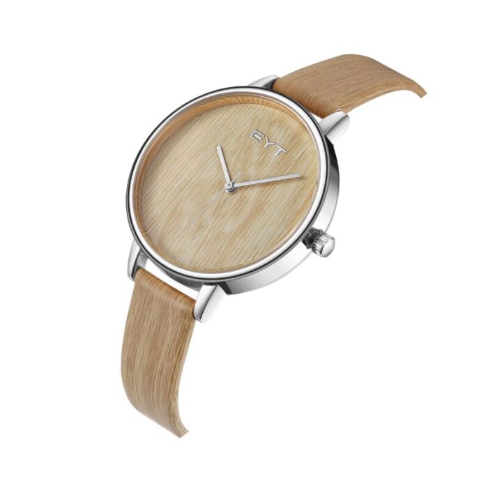 RELÓGIO MOD K0078L CAIXA PRATA, MOSTRADOR MARROM, PULSEIRA MARROM - Image 2